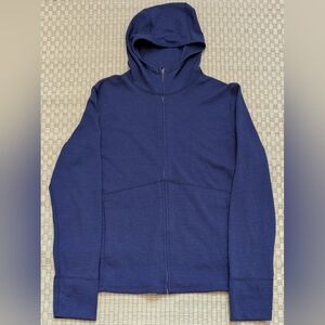 Ibex Field To Factory 100% USA Wool Full Zip Hoodie Women's Size Medium